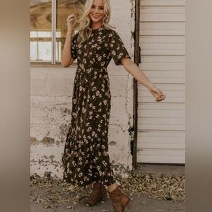 Roolee Mom Hastings Floral Maternity and Nursing Friendly Dress